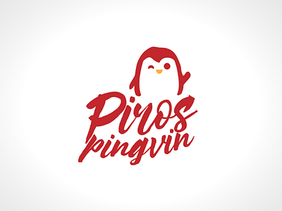 Red Penguin logo design graphic graphic design illustration logo logodesign