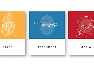 Touch Digital summit badges banner branding conference conference design design
