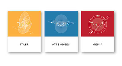 Touch Digital summit badges banner branding conference conference design design