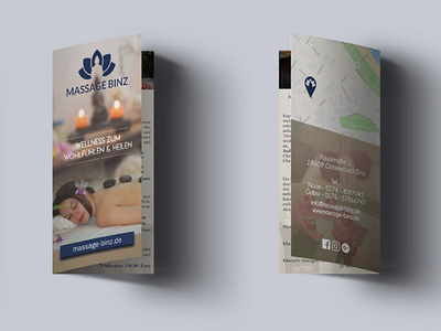 Massage brochure brochure design graphic graphic design massage print