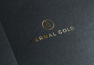 Kernal Gold food brand gold gold foil gold logo logo type logodesign luxury brand minimal logo minimal logo design modern