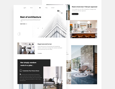 Real Estate landing page landing design landing page design landingpage minimal minimalist rebound uidesign uidesigner uxdesign