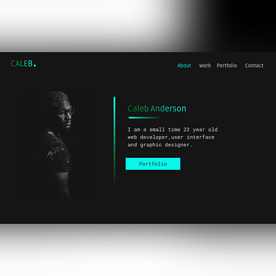 starter portfolio branding design minimal ux web