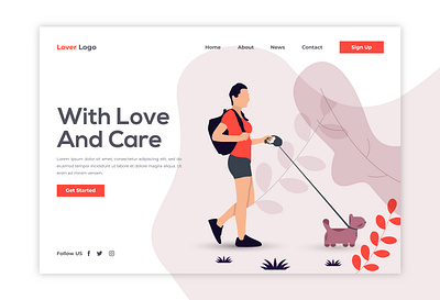 Landing Page Design brand branding home page homepage illustration landing landing design landing page landing page design landingpage logo ui design uidesign uiux vector