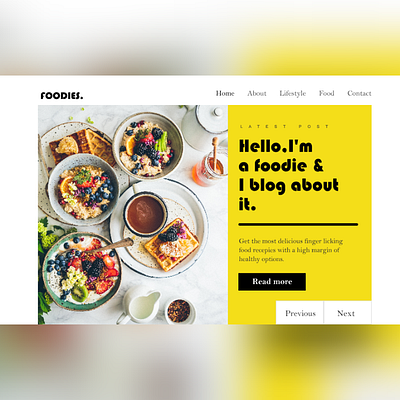 foodies branding design flat illustration minimal ux web