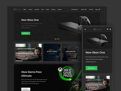 Microsoft landing page 2019 2020 3d animated clean ecommerce home page homepage isometric landing page microsoft popular trend trends ui uiux ux web design webdesign website