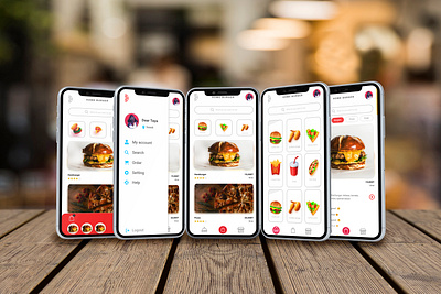 homebarger animation design fast food fast food ui food app ui ui ux ui design