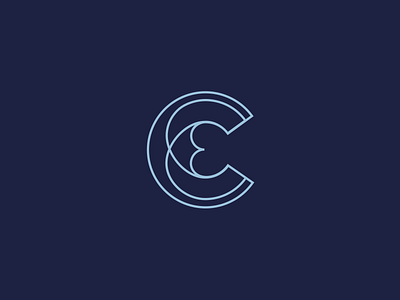 Triple C 3 3c accountancy accountant blue brand branding c icon identity letter line logo mark minimal symbol triple