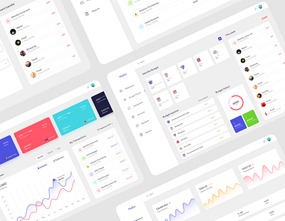 Hubio Web Application - Financial & Budget Planner app application design bank dashboard banking card dashboard expense dashboard finance financial financial budget planner history income dashboard bank app interface money my transact product design statistics transfer ui ux web app web
