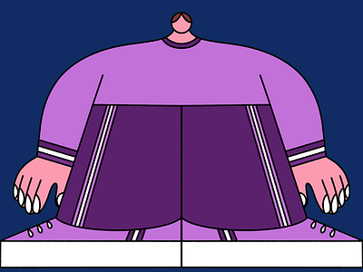 Striped man illustration man striped