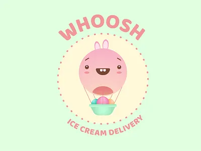 Daily Logo Challenge: Day 2 - Hot Air Balloon bunny dailylogo dailylogochallenge delivery food fun icecream logo mascot logo whoosh