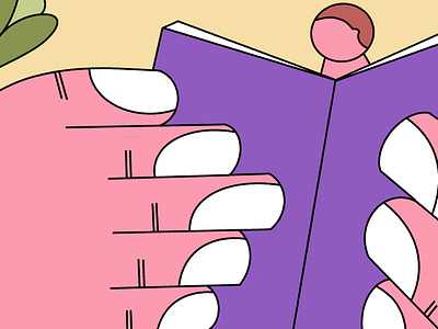 Man reading at home book illustration man reading