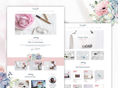 Luisa Blog Multipurpose Divi Theme blog divi divi theme ecommerce gregory themes ui ux web web design website woocommerce wordpres theme wordpress wordpress design