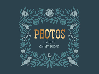 Photos I Found on my Phone cover design cover illustration design photo album photos