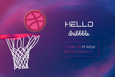 Hello Dribbble! debut design firstshot space vector