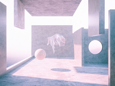 floating. 3d 3dart abstract cgi circles colorful digitalart geometry render shapes