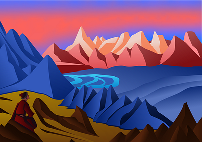 Roerich gradient illustration