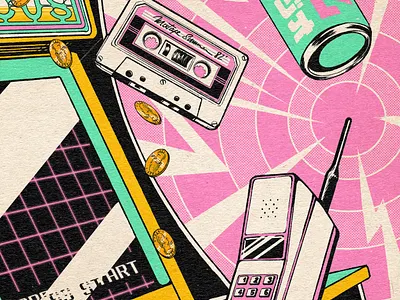 Back to 1982 ! 80s aesthetic design graphic illustration japan japanese paiheme paihemestudio retro retro design vaporwave vintage