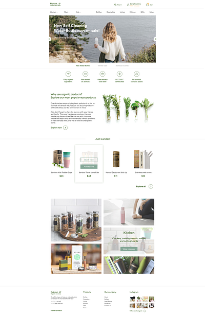 nejnost. online store of natural eco goods 132 dailyui design ecofriendly ecommerce minimalistic shop web webdesign website