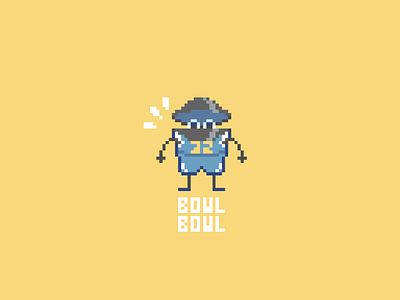 NBA Alter Egos: Bol Bol alter art black blue bol bol bowl bowl bowl denver nuggets egos nba pixel pixelart white yellow