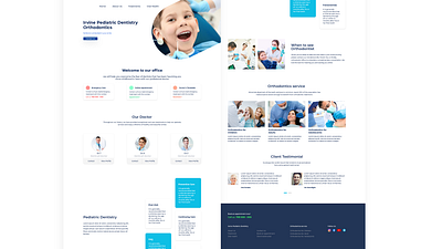 Dentist Web Design dentist design ui web design