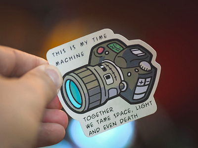 Time machine - Nikon affinity designer art camera d850 nikon photography soupcan13 stickers vector vinyl