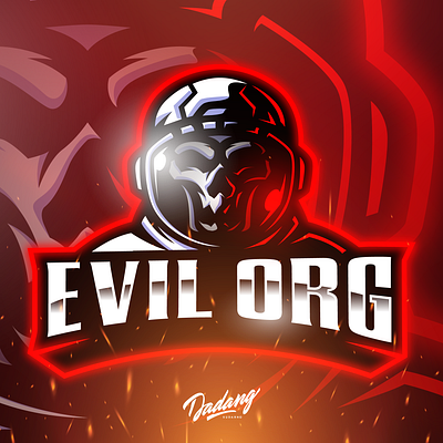 EVIL ORG MASCOT LOGO art branding character custom design esports esports logo fiverr gaming logo mascot mascot logo sport twitch vector youtube