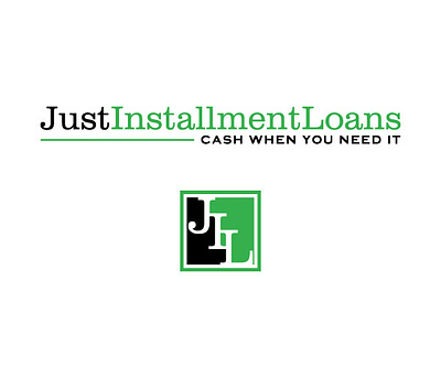 Just Installment branding cash design loans logo vector