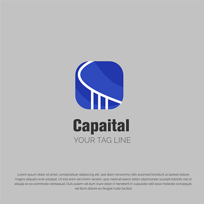 Capital Logo 3d logo 3d logo design branding capital logo concept creativity design illustration logo vector