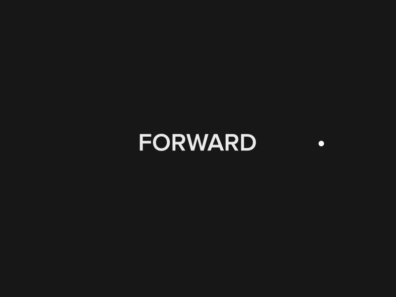 Backward and Forward after affects animation art flat motion typography ux vector web website