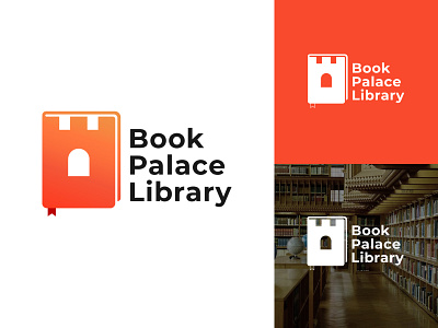 Book Palace Library book brand design brand identity branding branding design design illustration library logo logo design palace