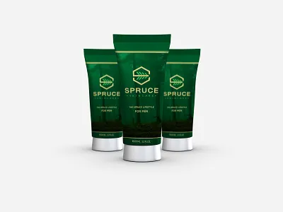 SpruceSkincare branding logo design mockup design packaging design skin care