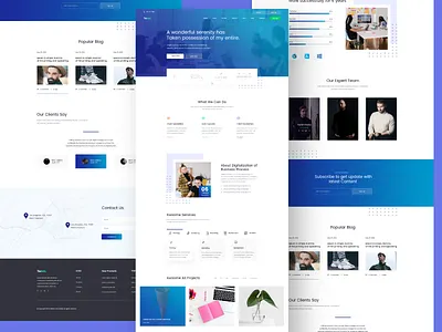 Multipurpose Landing page ui ux website