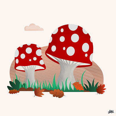Autumn vibes - Forest design illustration