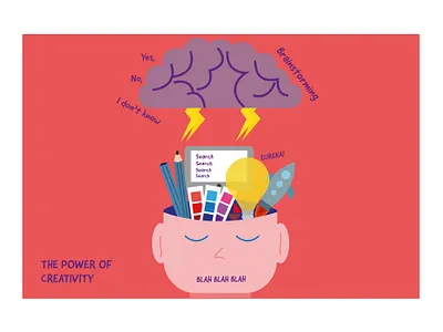 The power of creativity art direction brainstorming childrens illustration creative creative design creativity dribbble best shot flat design funny illustration graphic design illustration illustration art illustration design illustrator vector art