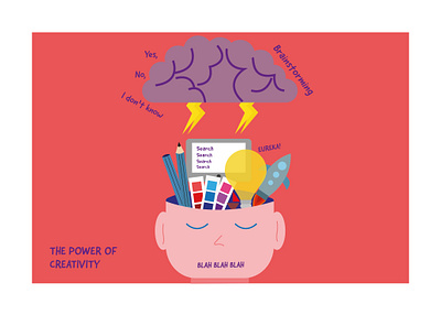 The power of creativity art direction brainstorming childrens illustration creative creative design creativity dribbble best shot flat design funny illustration graphic design illustration illustration art illustration design illustrator vector art