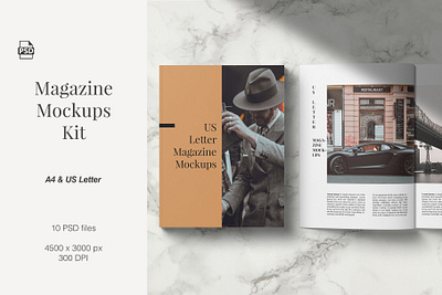 Magazine Mockups Kit look book magazine magazine ad magazine cover magazine design magazine illustration magazine mockup magazine mockups magazine template mockup mockup design psd mockup showcase spread template design template showcase