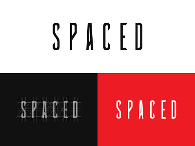 Spaced Logo Design custom lettering custom type customtype grid grid logo logo logo design logo designer logo grid logo mark logo mark design logo mark symbol logodesign logos logotype red logo spaced spaced challenge spacedchallenge wordmark