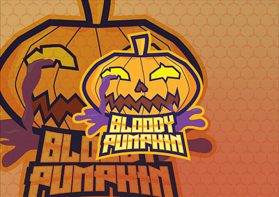 Bloody Pumpkin branding design esport logo flat icon illustration illustrator logo mascot design vector