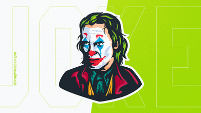 JOKER Mascot Logo branding design illustration joker joker bedding joker movie logo mascot mascot logo shaphira shaphiradesigns vector