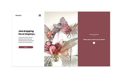 Floral Co. Project Design 2.0 creative agency custom web design custom website design minimalistic ui uiux uiuxdesign ux