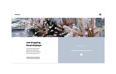 Floral Co. Design Project 4.0 creative agency custom web design custom website minimalistic ui uiux uiuxdesign ux