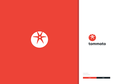 Tommato Logo design flat icon logo vector