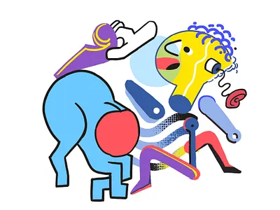 compositions 2d abstract art design drawing illustration