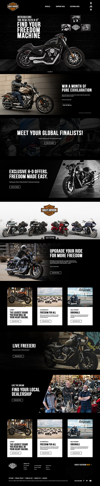 HarleyDavidson Design Mockup