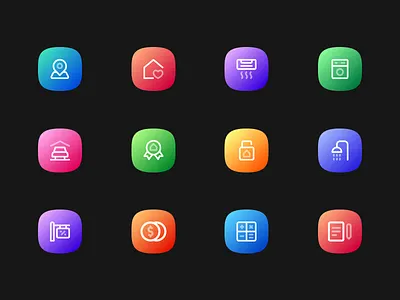 Icon Set animation app art branding clean design flat graphic design icon iconography illustration ios logo minimal typography ui ux vector website