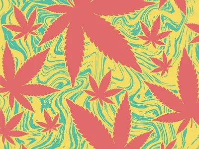 Cannabis Pattern 420 background cannabis design graphic design illustration illustrator marijuana pattern weed