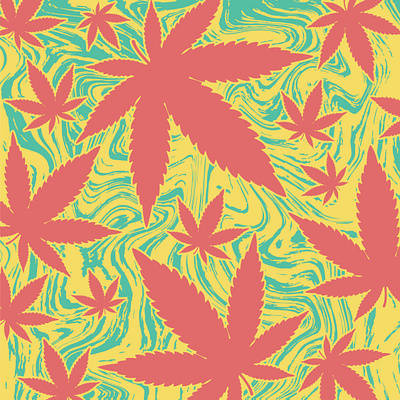 Cannabis Pattern 420 background cannabis design graphic design illustration illustrator marijuana pattern weed