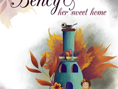 Children book illustration as cover page cartoon portrait chandrani das children art children book illustration childrens book digital illustration digital painting digitalart drawing graphic design illustration