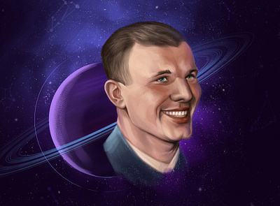 Space art cg cosmonaut draw illustration man paint photoshop space